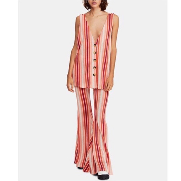 Free People 70’s Sunset Bohemian Groovy Outfit L - Picture 16 of 16